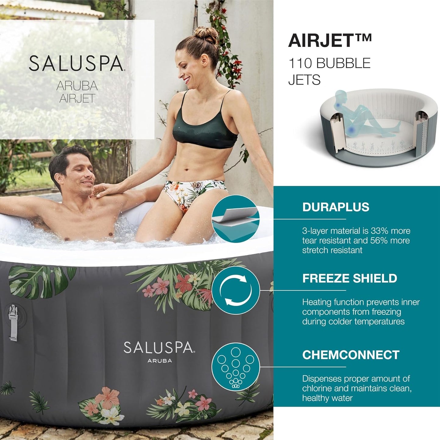 AirJet Hot Tub – Ultimate Relaxation for Up to 3 People