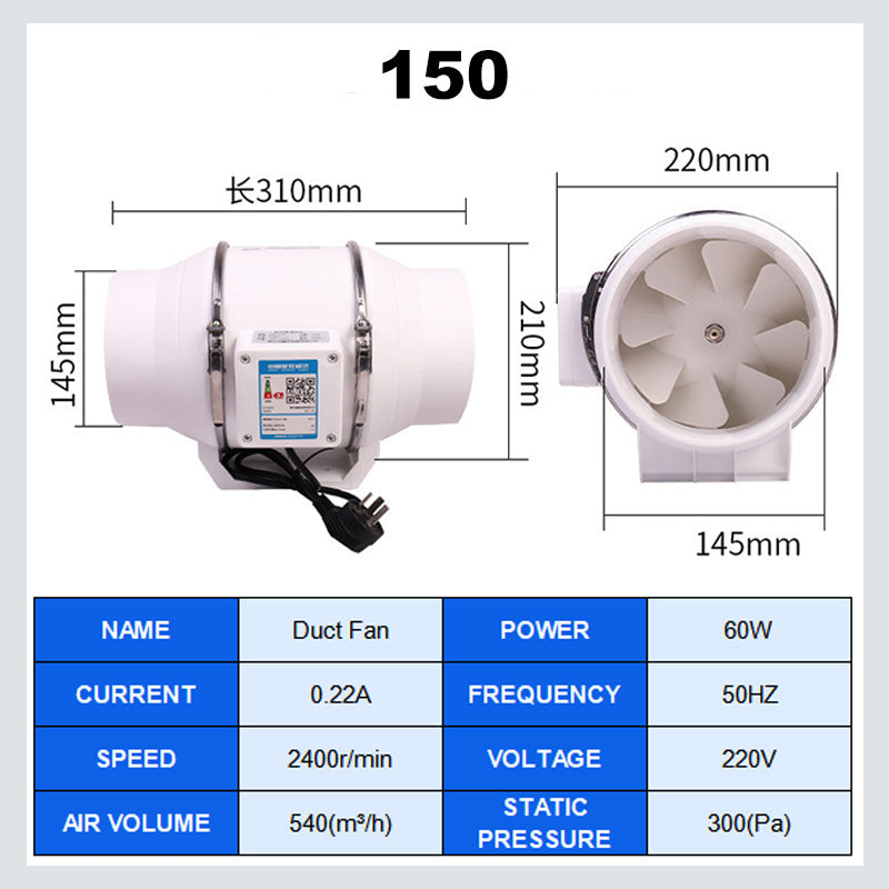 Pressurized Duct Fan✈️Free shippings📦